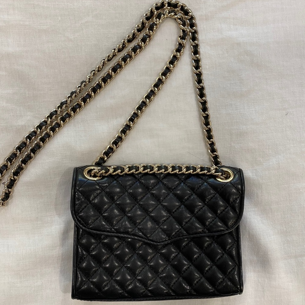 Rebecca Minkoff quilted purse crossbody - black